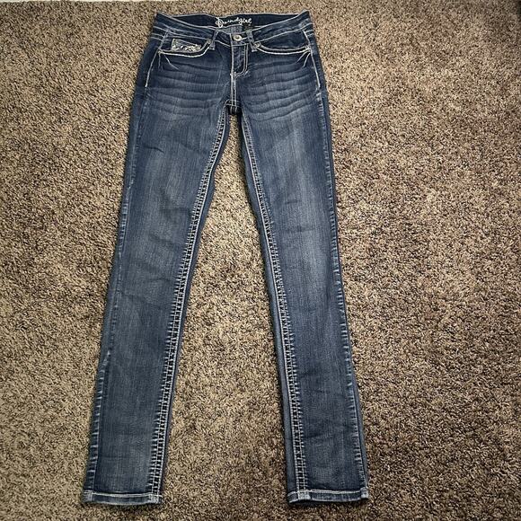 Soundgirl Skinny Jeans With Beautiful Stitching/ Embellishments - Size 3 - Picture 1 of 16